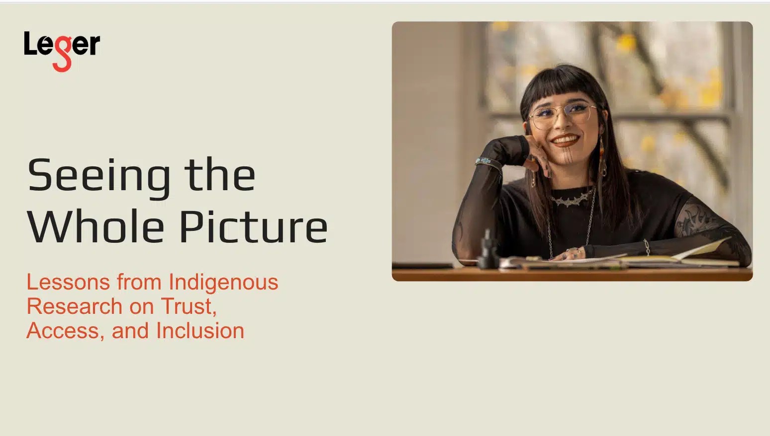 Seeing the Whole Picture - Lessons from Indigenous Research on Trust, Access, and Inclusion